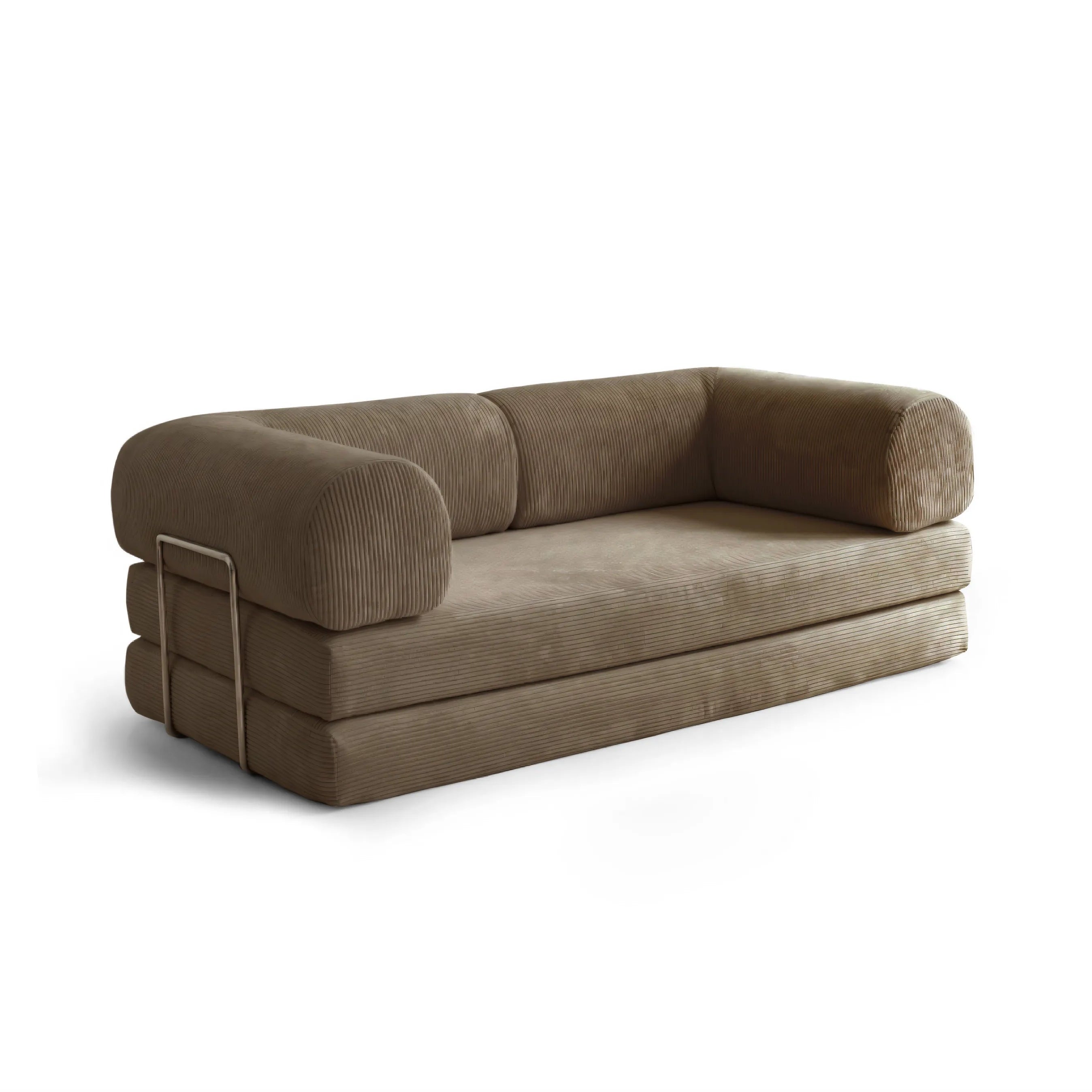 Coffee Color Sofa Bed - Convertible Nova Sofa