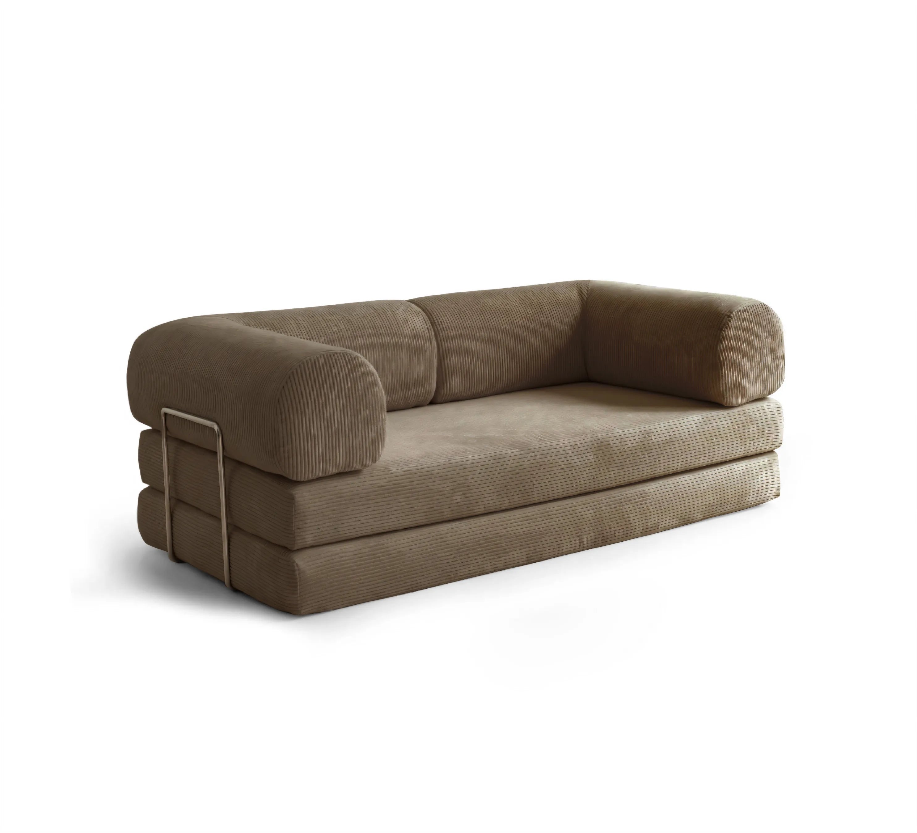 Coffee Color Sofa Bed - Convertible Nova Sofa