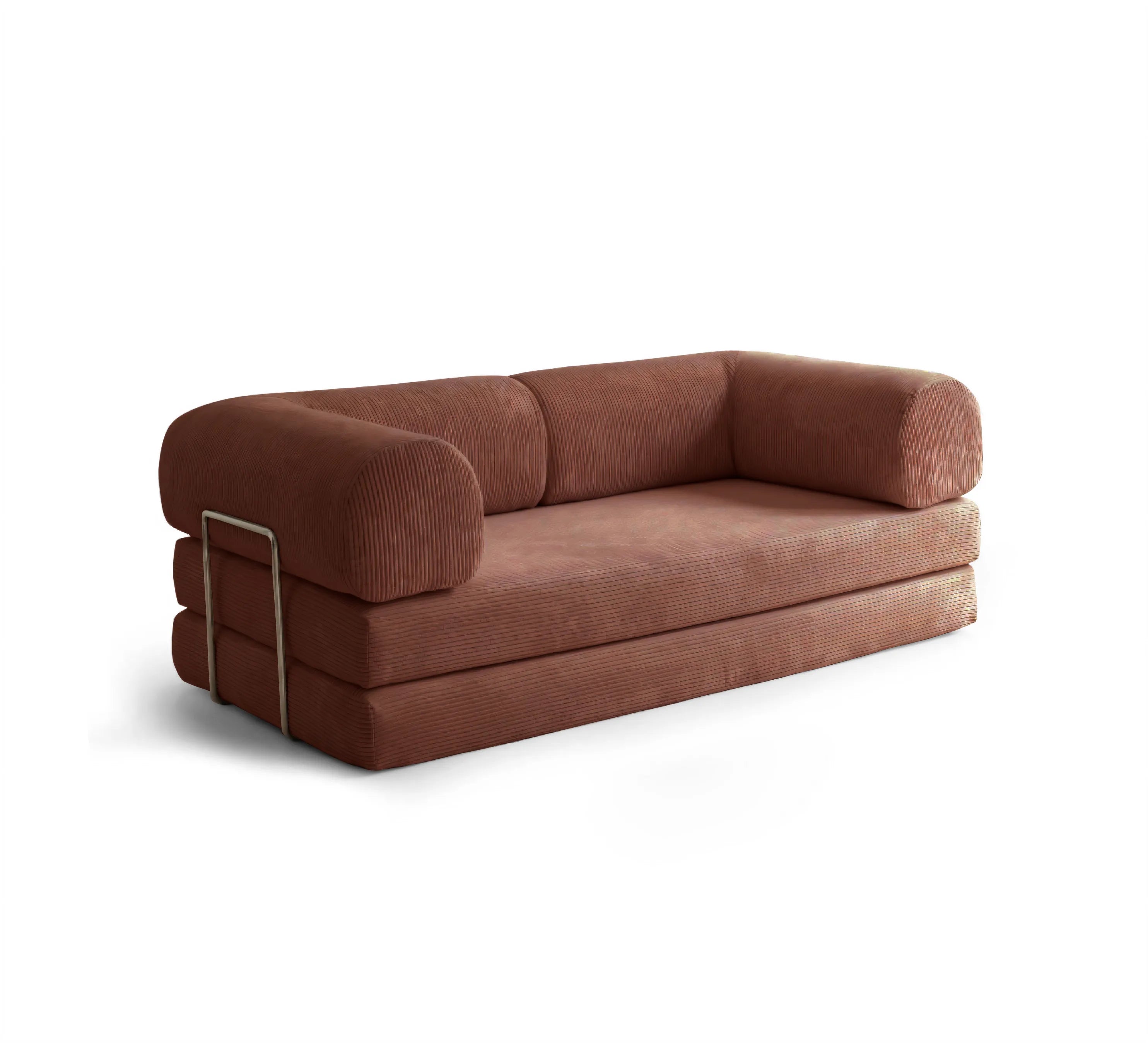 Nova Sofa Bed-Chestnut - PortaSofa