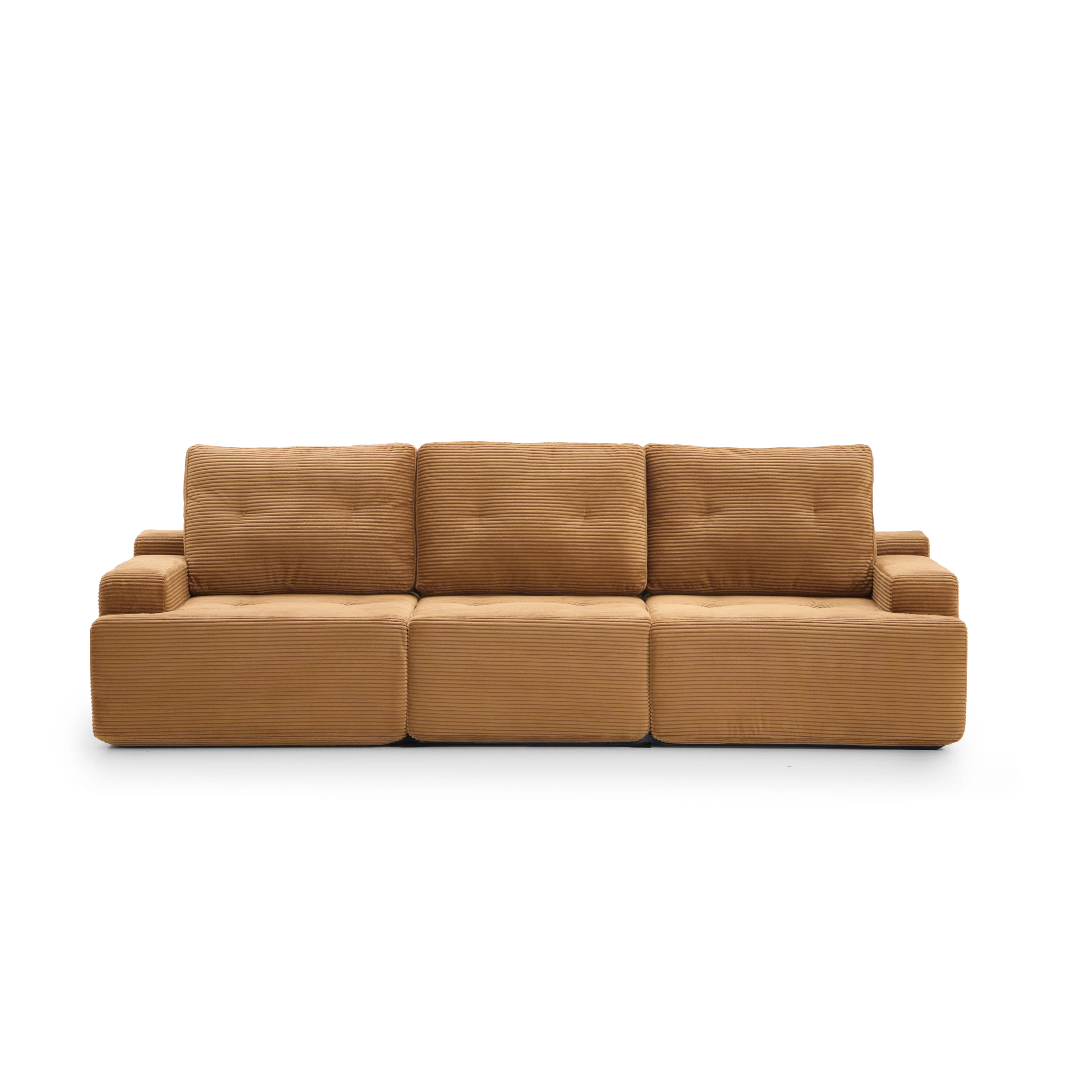 Otis Modular Sofa 3 Seater-Camel - PortaSofa