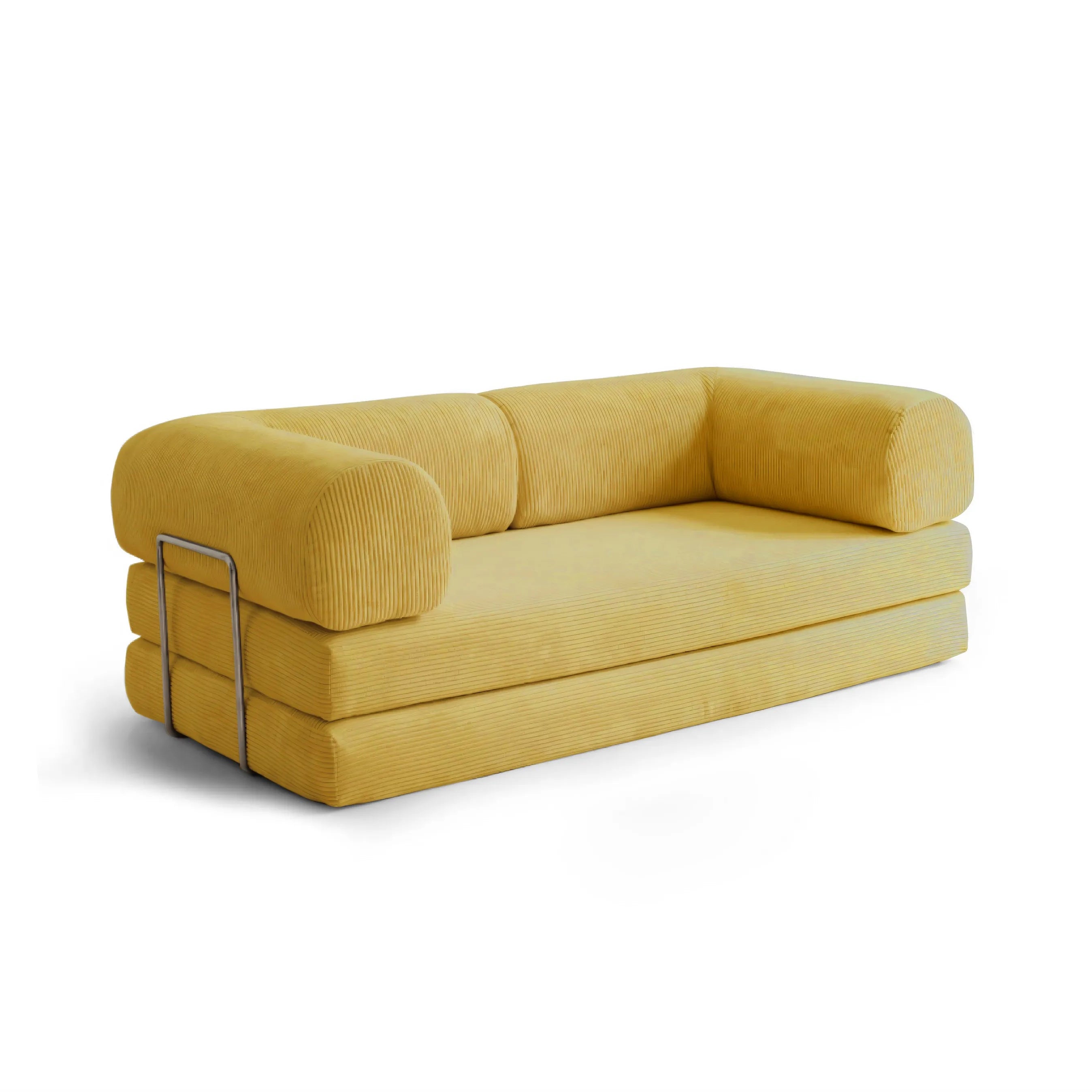 Yellow Convertible Sofa Bed - Bright Color Sofa Bed