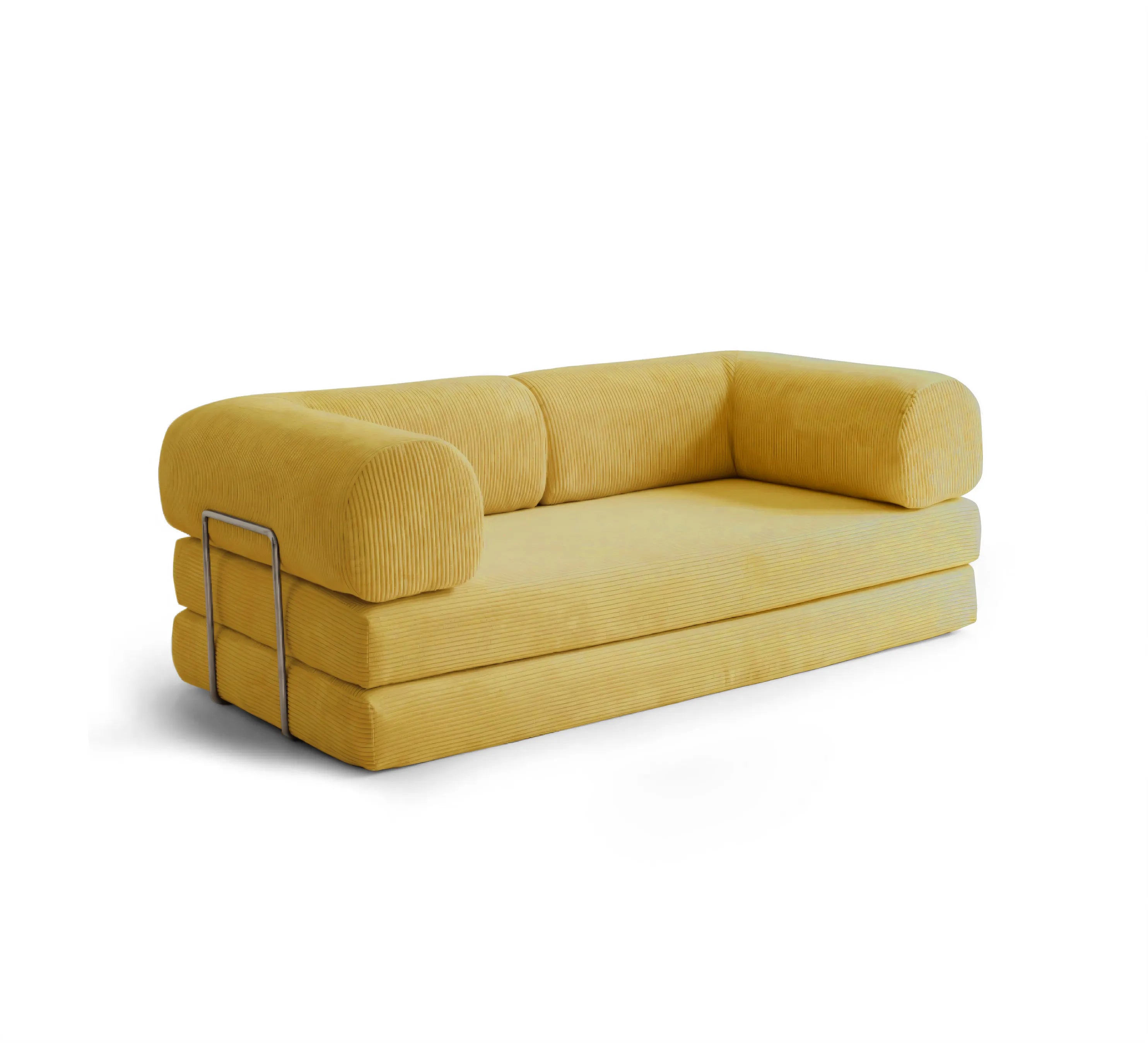 Yellow Convertible Sofa Bed - Bright Color Sofa Bed