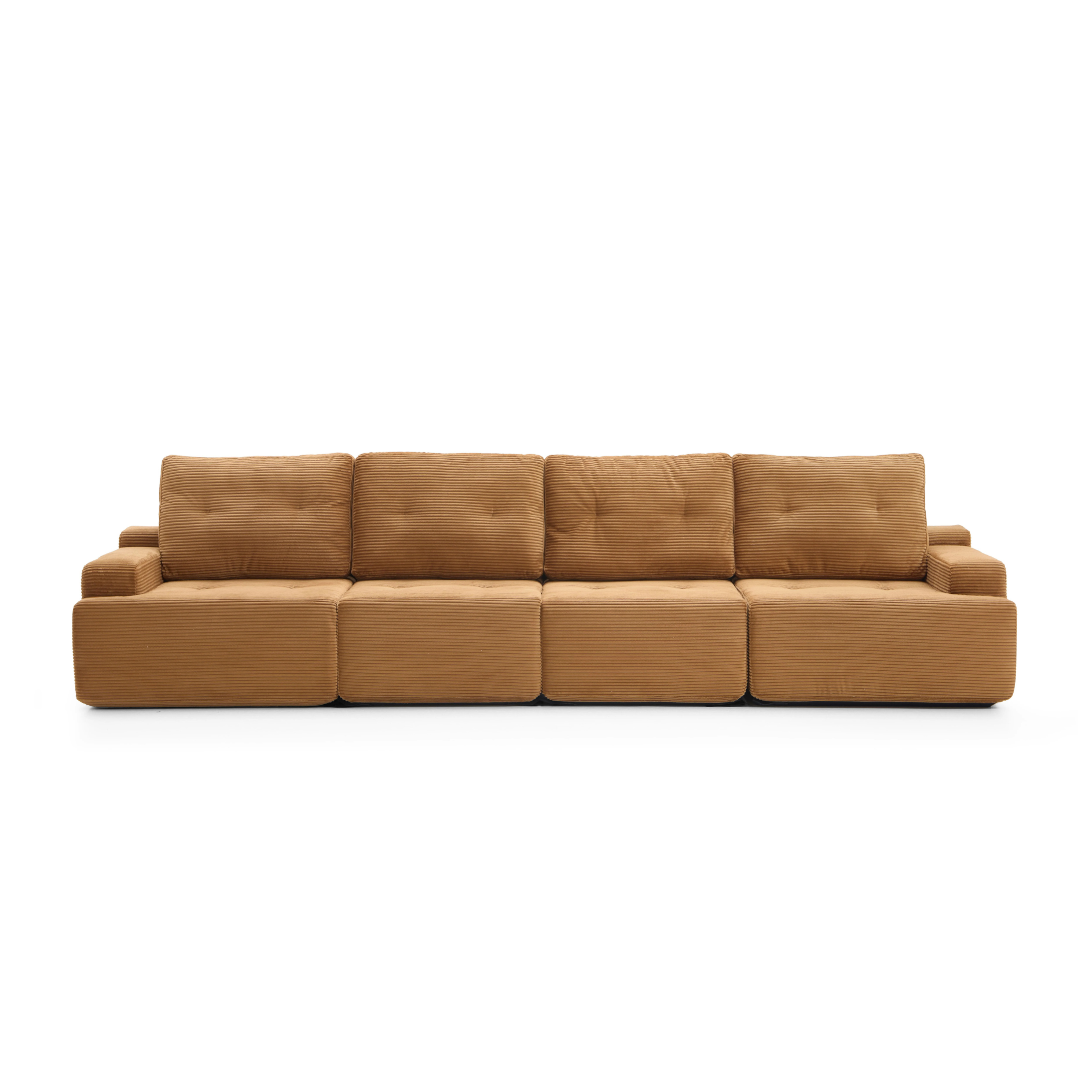 Otis Modular Sofa 4 Seater-Camel - PortaSofa