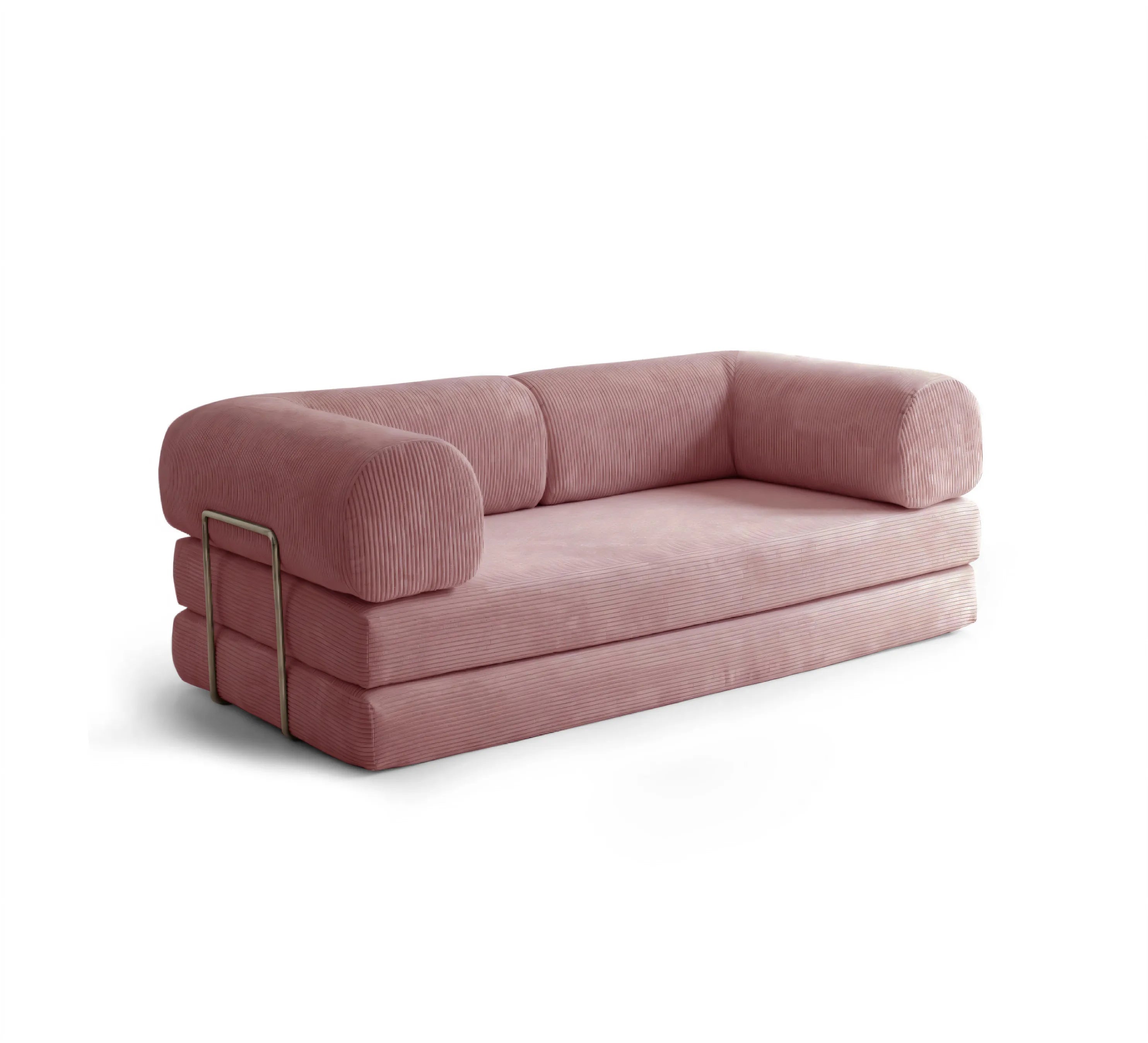 Nova Sofa Bed-Dusty Rose - PortaSofa