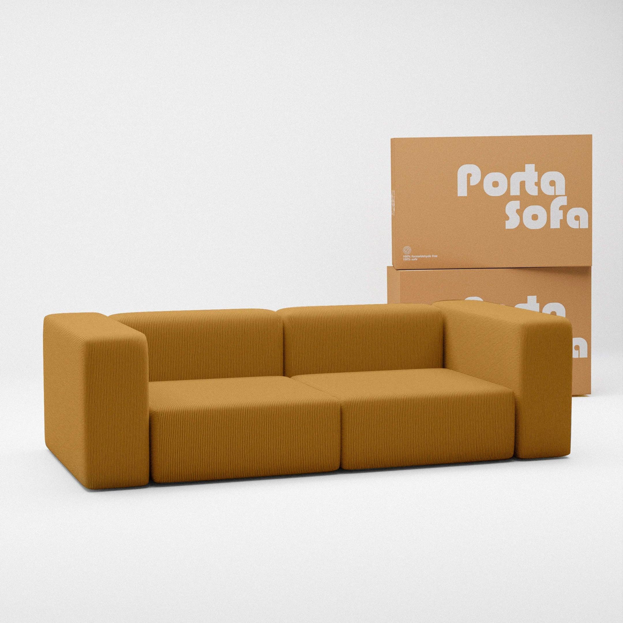 Tangerine Color Sofa