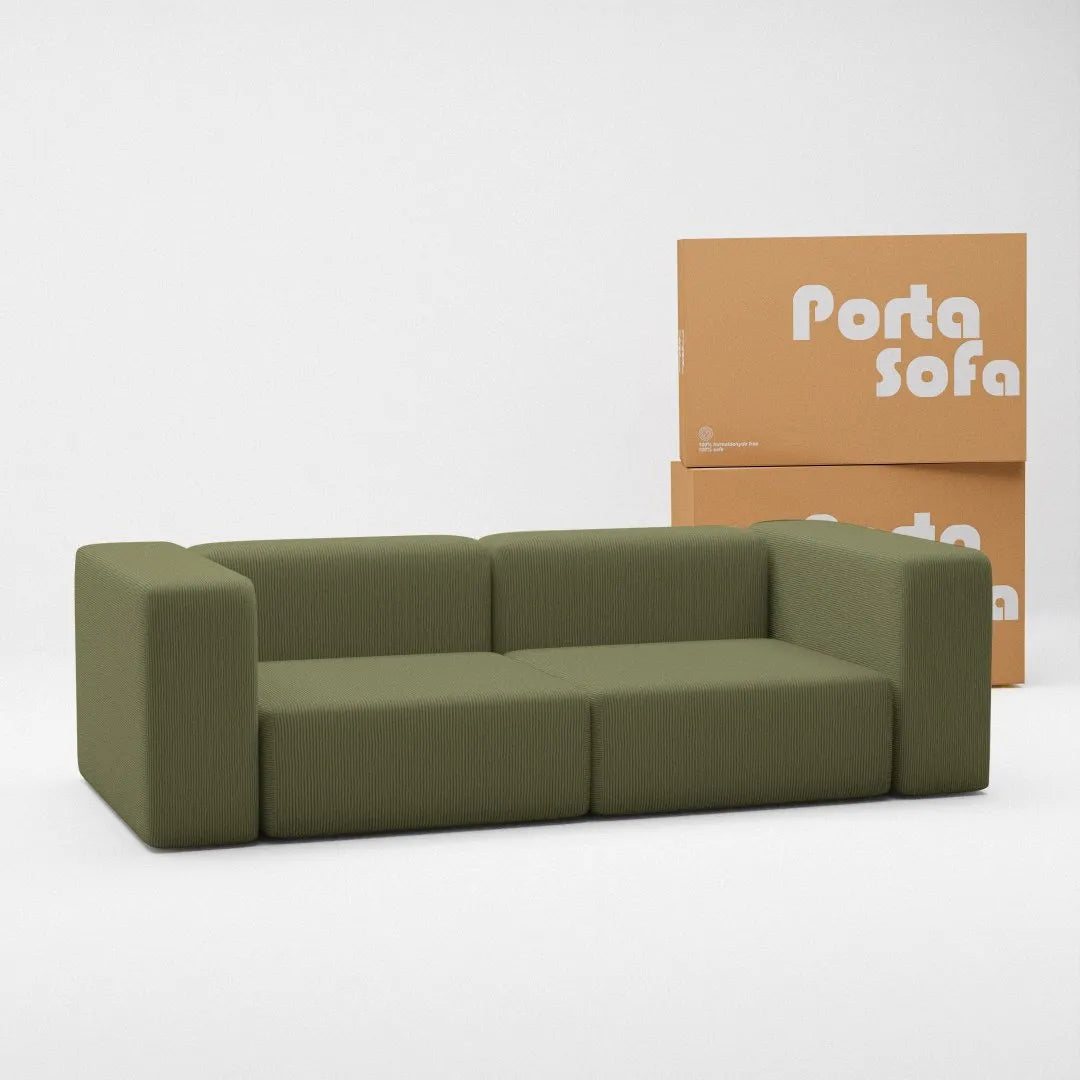 Two-Seater Modular Sofa - Compact Living Room Sofa