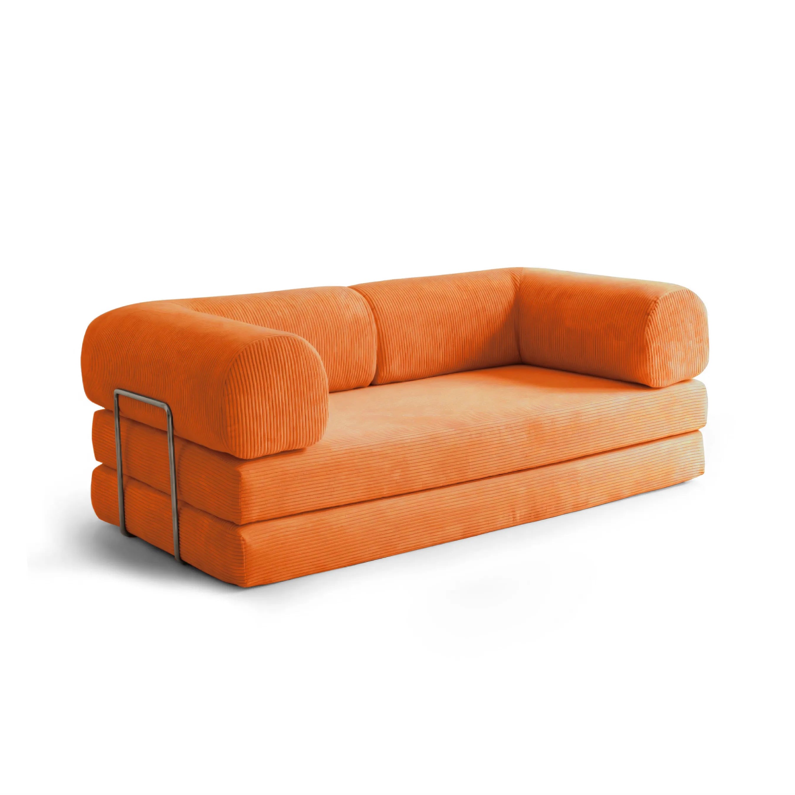 Nova Sofa Bed-Orange