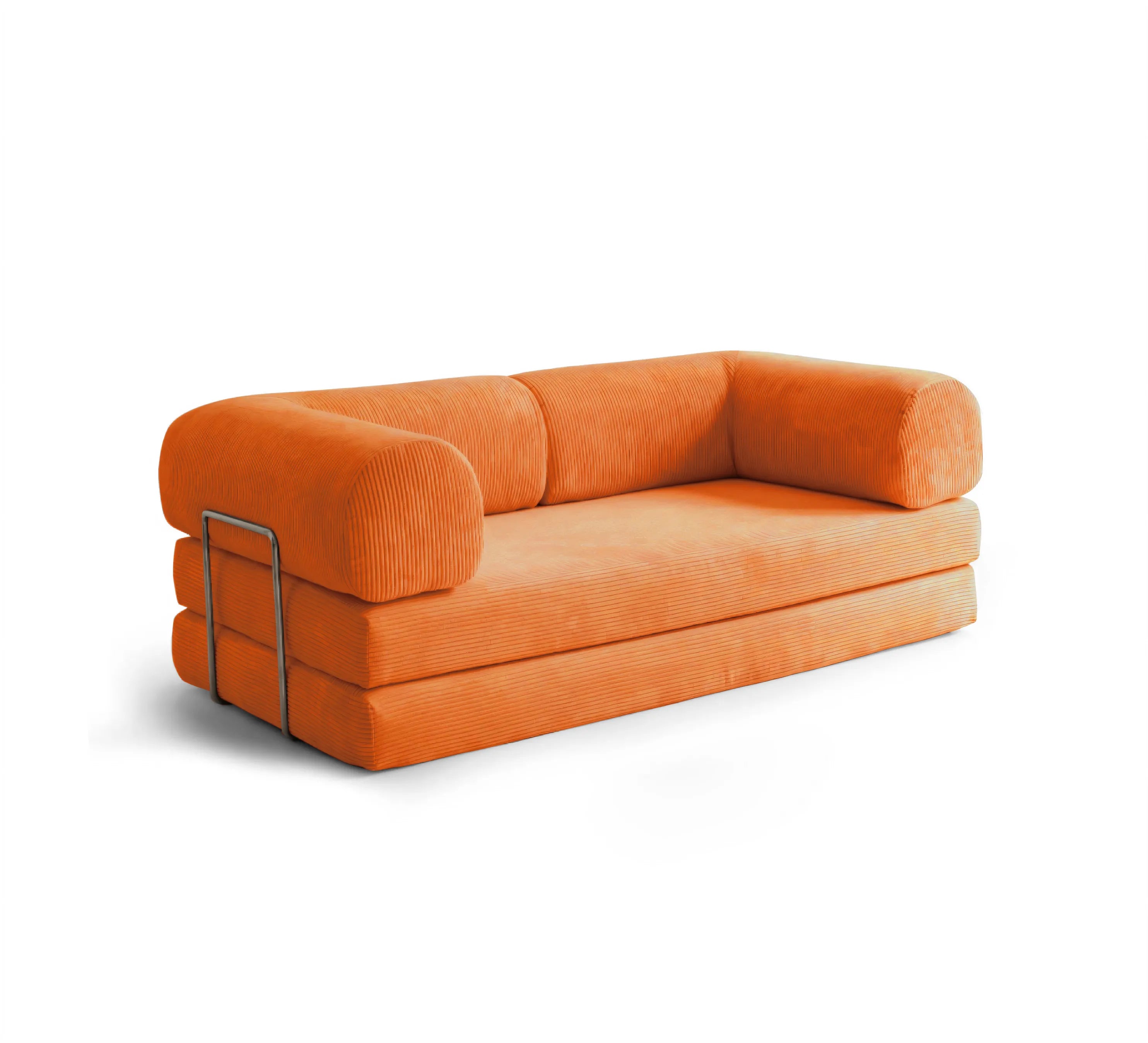 Nova Sofa Bed-Orange